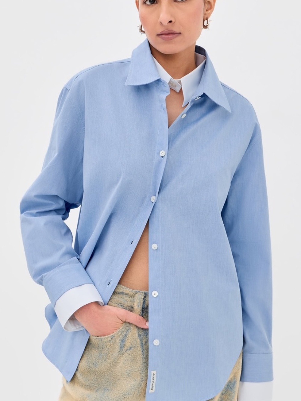 Acne Studios Layered Button Up Women's Blouse
